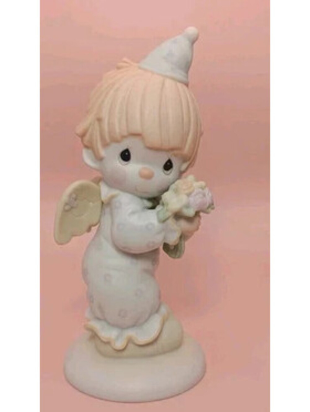 Precious Moments Happiness Divine Angel Figurine 1987 Samuel J Butcher Enesco